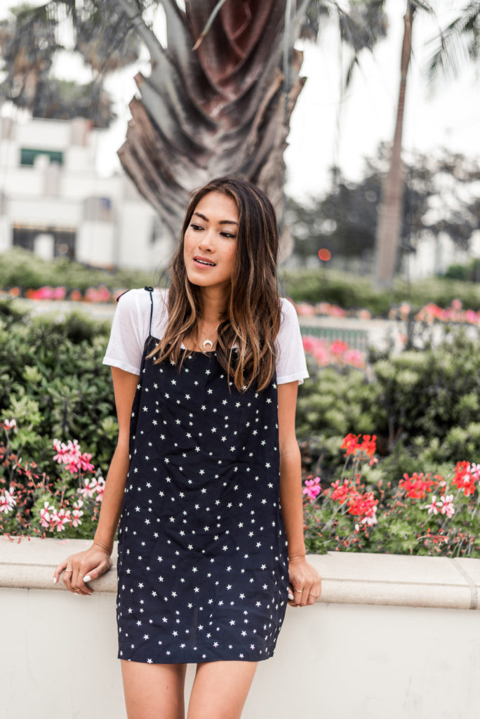 Slip Dress and T Shirt | The Luxi Look