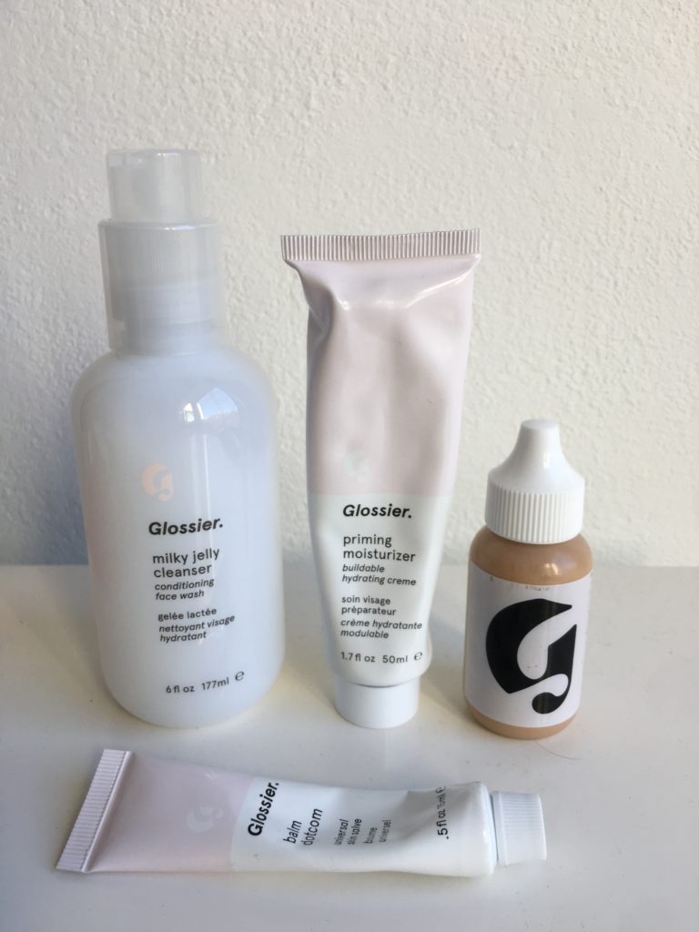 four products of glossier for Glossier Review 