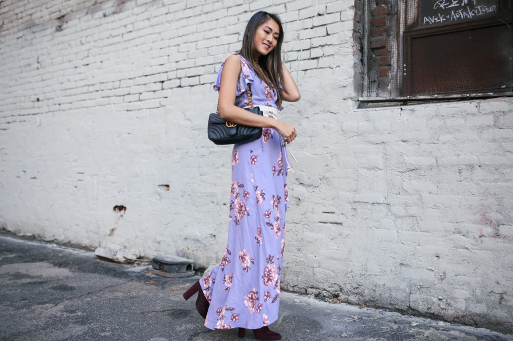 Spring 2017 Trends by The Luxi Look wearing ASTR Selma Floral Dress