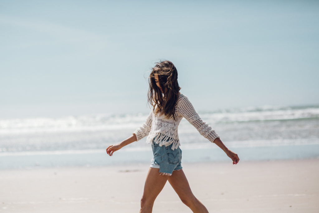 girl by the beach