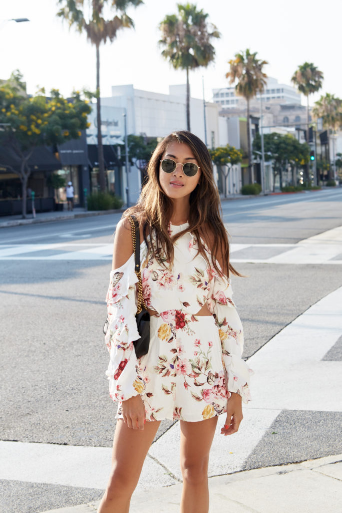 romper: arrive | bag: gucci | sunnies: ray-ban | by The Luxi Look