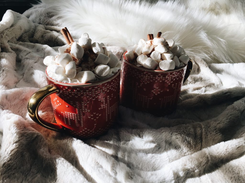 two cups of Boozy Hot Chocolate 
