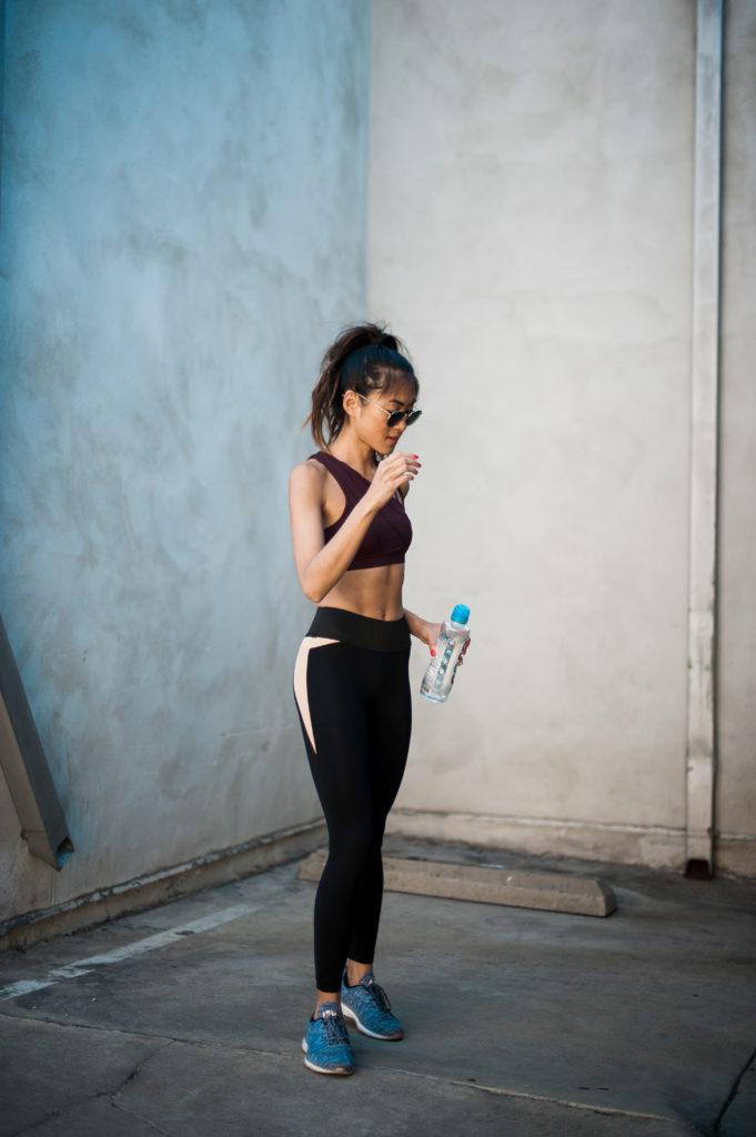 Gym Motivation woman posing and wearing gym clothes 