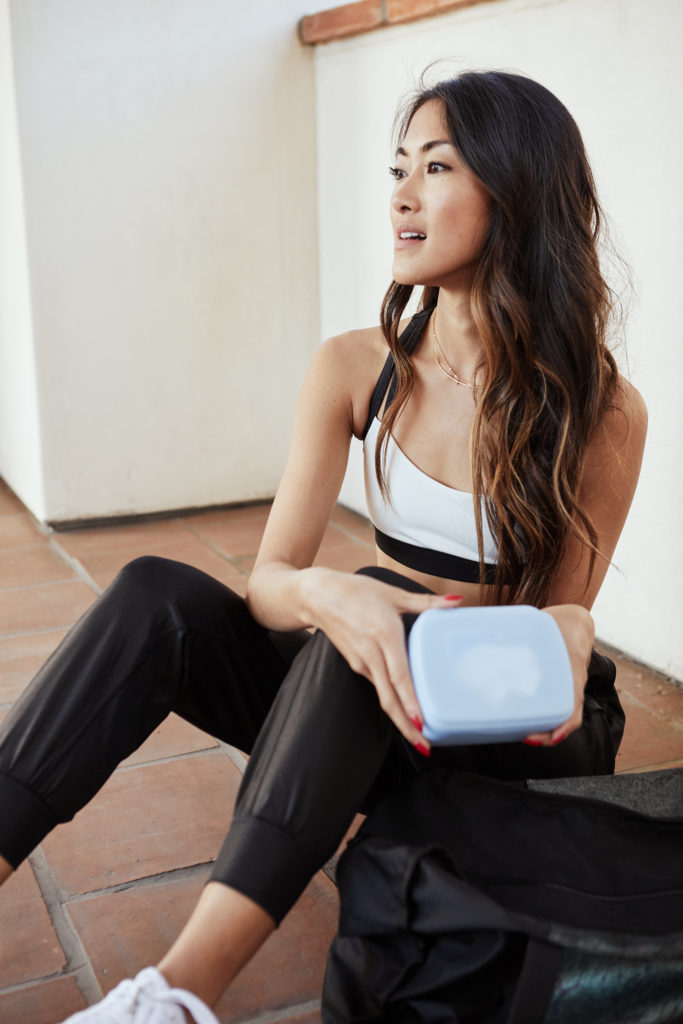 woman holding Makeup Remover Wipes