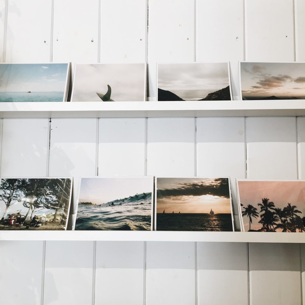 printed photos on display for 72 Hours in San Diego 