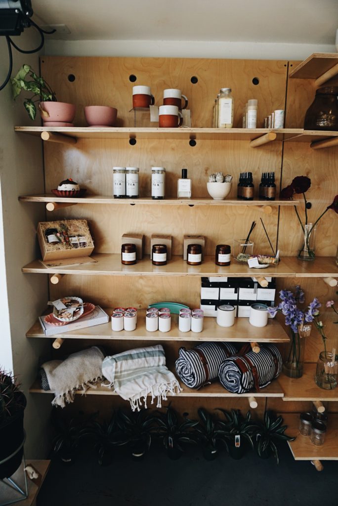 scented candles on display