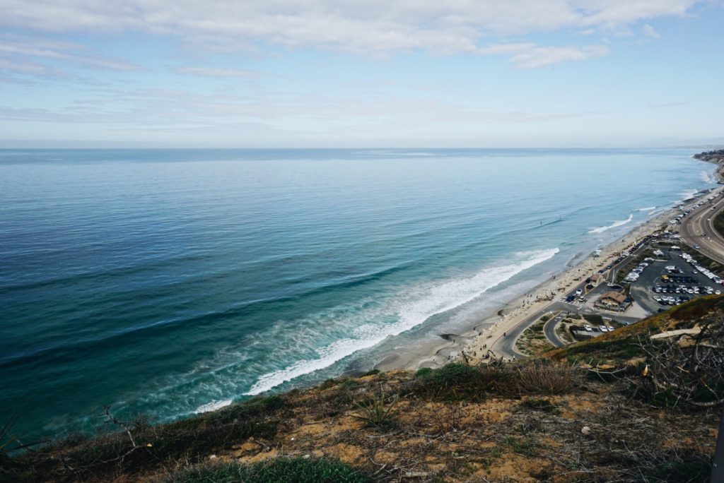 a view of the ocean and the shore for 72 Hours in San Diego travel guide