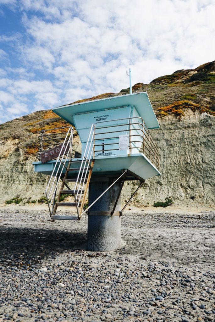 lifeguard station in the beach