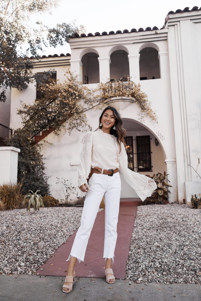 The Luxi Look outfit details: bodysuit: we are hah | jeans: grlfrnd | bag: chloe | shoes: chinese laundry