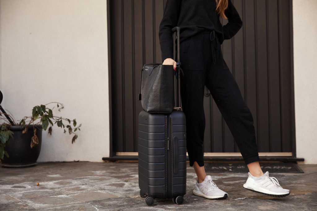 My Cozy Travel Uniform & Why I Love My Away Suitcase | by The Luxi Look